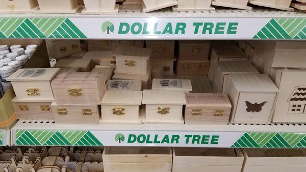 Small boxes, located in wood section. Great for ornament making or other projects.