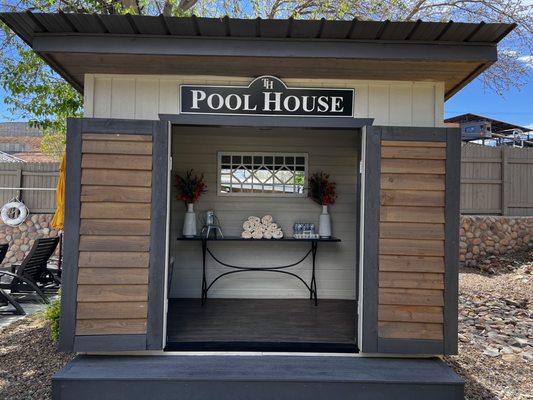 The pool house