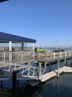 View from outdoor bar top