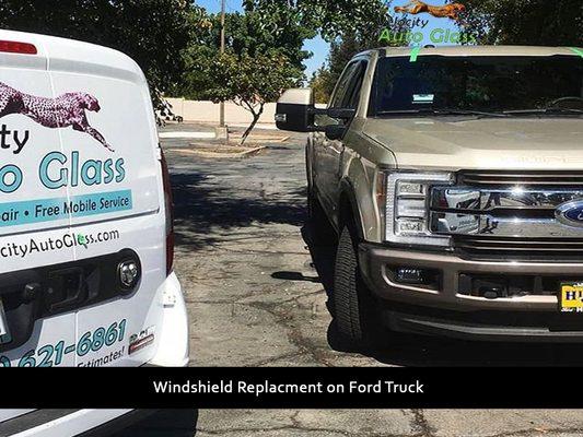 Windshield Replacement on Ford Truck