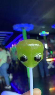 Alien lollipop