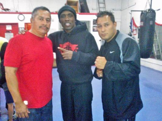 Andre Berto workig out at the UWBA