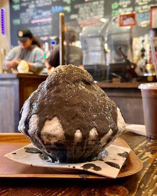 Black sesame bingsu