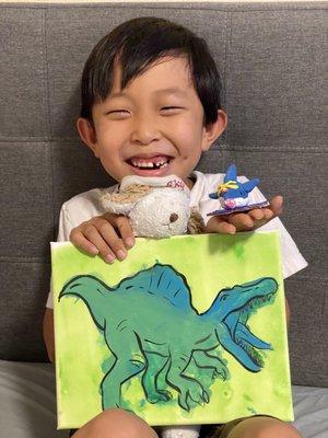 Shark Clay & Dinosaur Painting @ Young Art