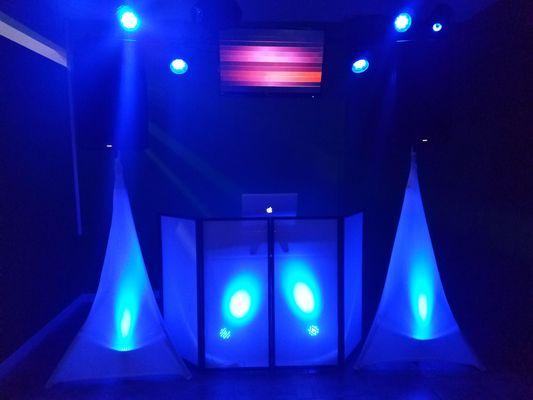 Club quality Sound, video and lighting.