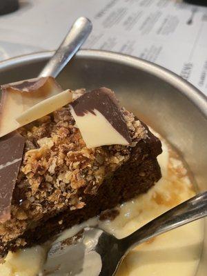 Chocolate Stout Cake. Look at those chocolate shavings atop the cake! A perfect conclusion to a perfect meal.