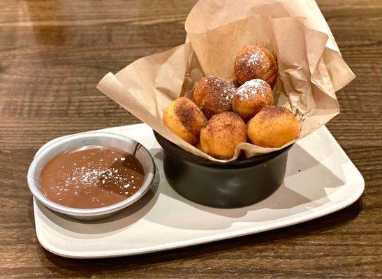 Nutella churro donut bites