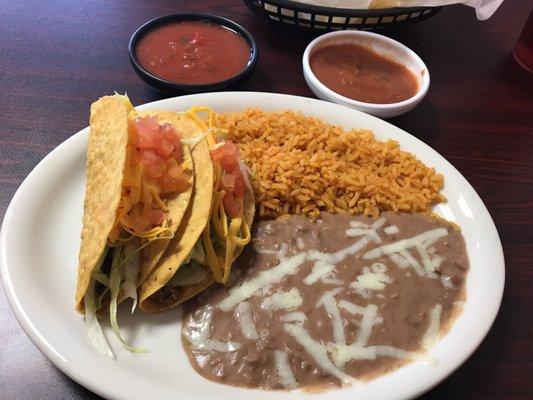 Lunch Beef Tacos.