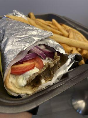 Beef and lamb gyro