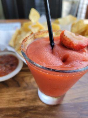 Strawberry margaritas