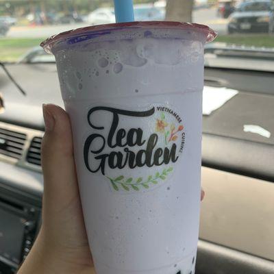 Taro milk tea blended