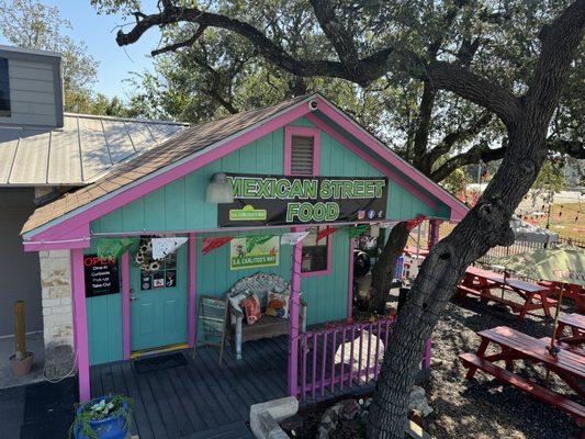 This is our tiny casita and patio seating