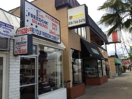 1st Freedom Bail Bonds - Our office is safely located in Studio City - We can easily meet you at your home, work or our office.