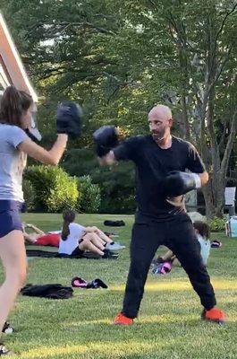 Boxing in our backyard