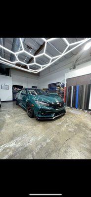 CI Wraps performed a fully vinyl wrap for my Civic Type R. Wrapped in Inozetek New Era Green