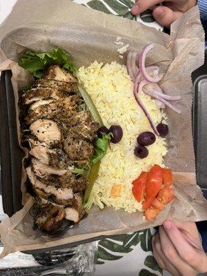 $28 Chicken shawarma plate