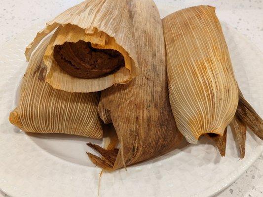 Chicken mole tamales