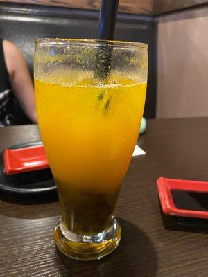 Mango bobba tea