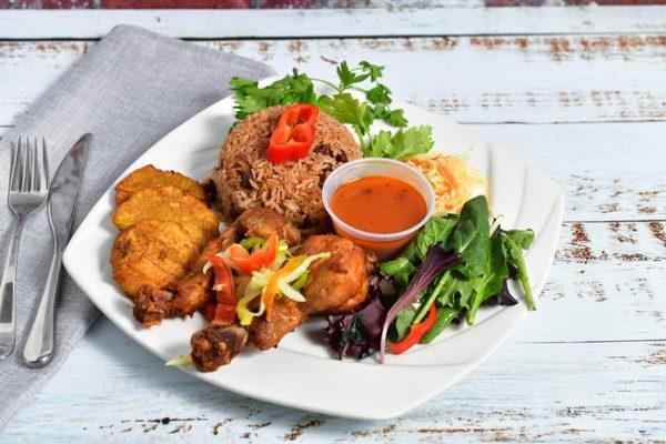 Creole chicken/Red beans and rice