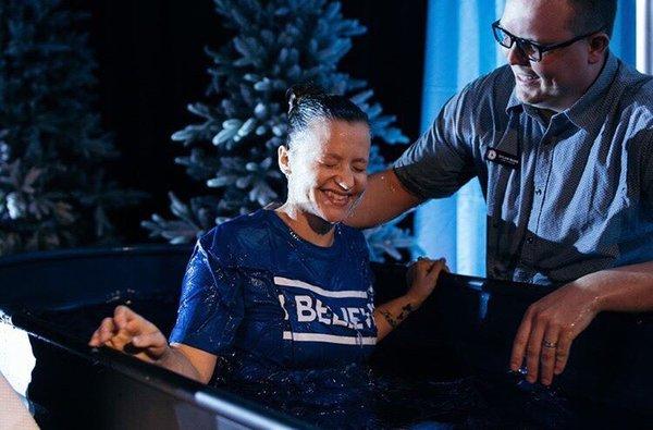 Young and old are being baptized in water weekly