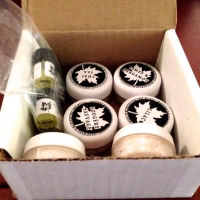 samples of Maggard Razors soaps and oils