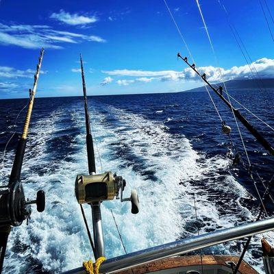 Trolling on the boat