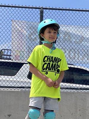 Champ Camp skateboard camp!