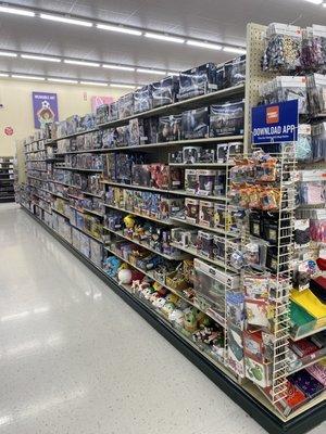 Fun things in every aisle. This one has lots of Star Wars kits.