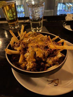 Chili Fries (fantastic and big bowl)