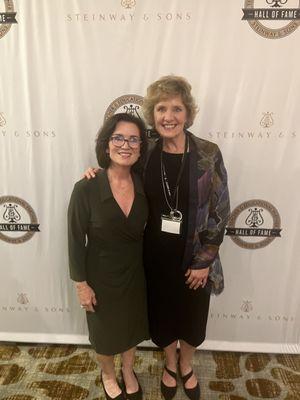 Lisa Turner Maddox and Ms. Cindy Wilkinson, Steinway Teacher Hall of Fame award