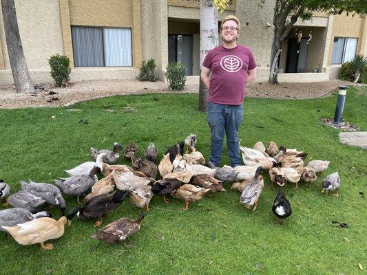 Me with ducks.