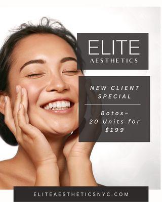 New Client Botox Special. $199 for 20 units.