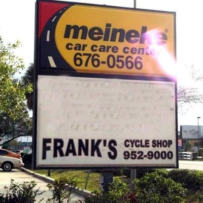 We're located behind Meineke