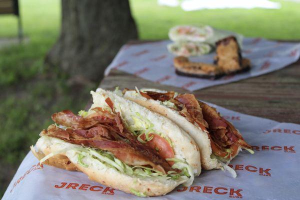 Picnic with BLT, Tuna Salad, and Brookies