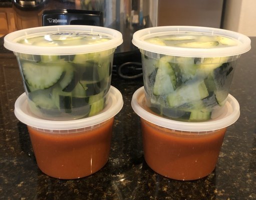 Kimchee cucumbers