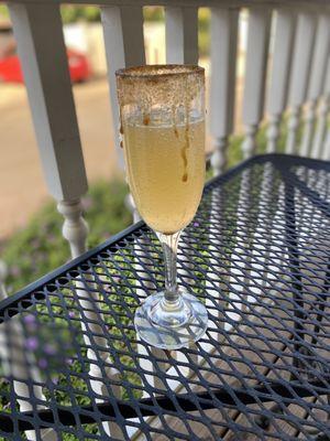 Apple cider mimosa