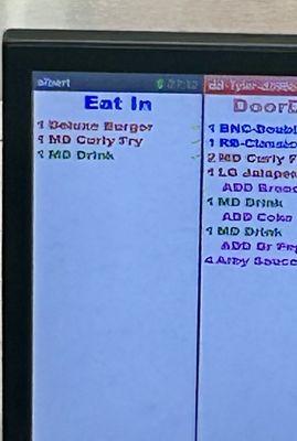 There's my order.  27 minutes and still no food.