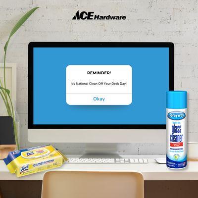 National Clean Off Your Desk Day has never been so easy with the great deals on cleaning supplies at Ace!
#KabatsAce #CrismonAce