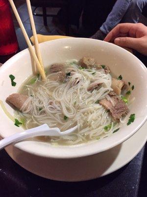 Triple meat pho--they put beef and meatballs in it and it's kinda funky but not altogether bad!