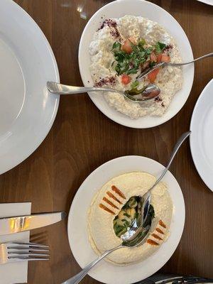 Classic Hummus and Babaghanoush