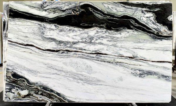 Glaciers Marble is a marble from Brazil featuring a pure white background with striking black veins  .