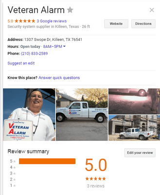 Google Rating 5 Star's