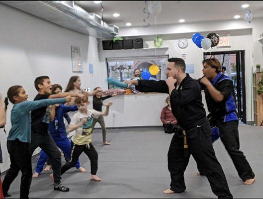 Martial arts birthday party !!