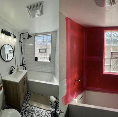 Bathroom Remodeling, Before - After