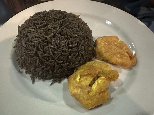 Black Rice and Fried Plantains