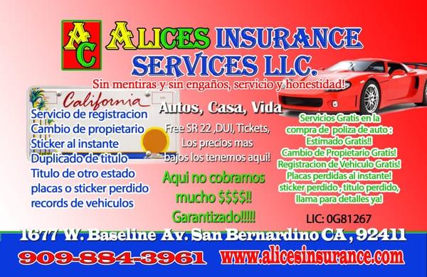 Alices Insurance Services