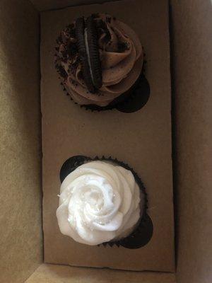 Oreo mudslide and Snowball Cupcake