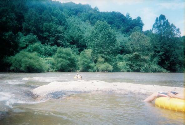 Floating down the Toe River