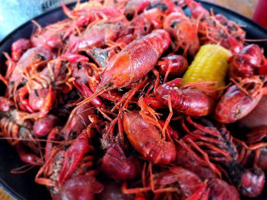 3 lbs boiled crawfish