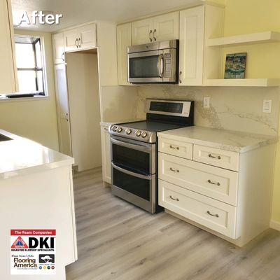 After photo of new kitchen flooring